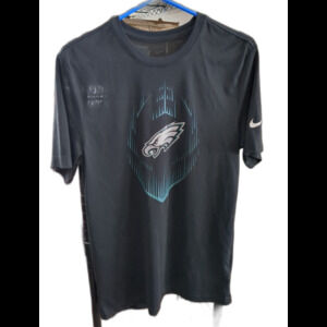 Philadelphia Eagles Nike Black Dri-Fit Tee Shirt Short Sleeve Men’s Medium